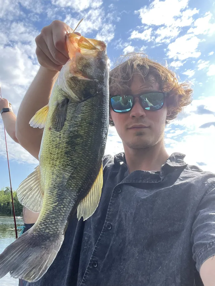 Largemouth bass caught at Eagan, MN
